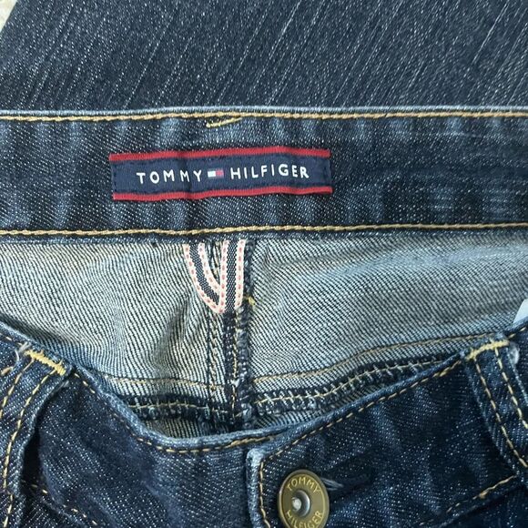 Tommy Hilfiger Dark Denim Straight Jeans Size 2 Short - Picture 7 of 9